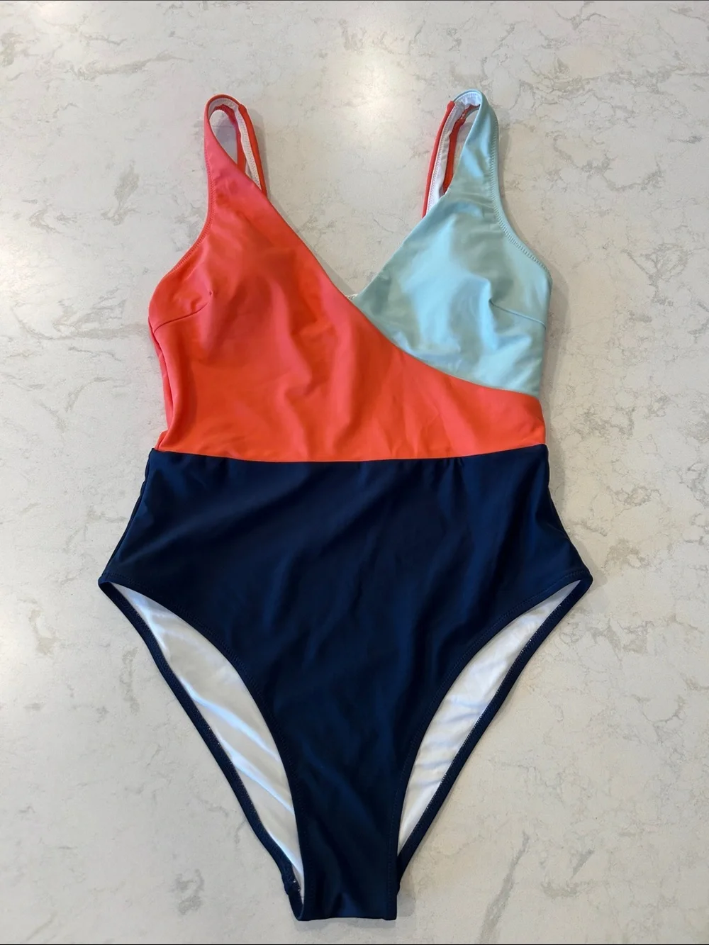 CUPSHE‎ Colorblock One-Piece Swimsuit Large NWT